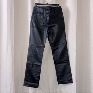 Fully Lined Winter Motorcycle Riding Pants- 100% Leather by Rampage